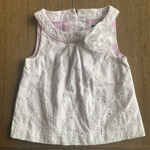 Janie and Jack - toddler girls tank top - 18-24 months